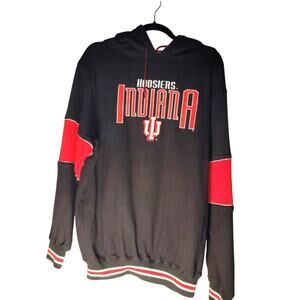 Vintage 90s Indiana University Hoosiers Logo Athletics Hoodie Sweatshirt Size L